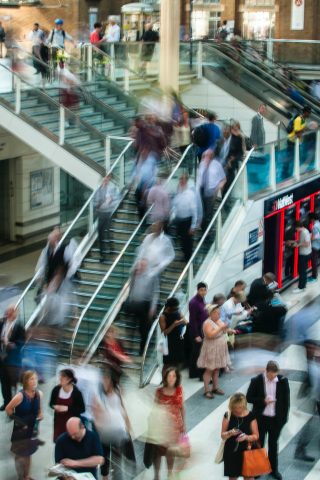 Shoppers in mall - circular economy