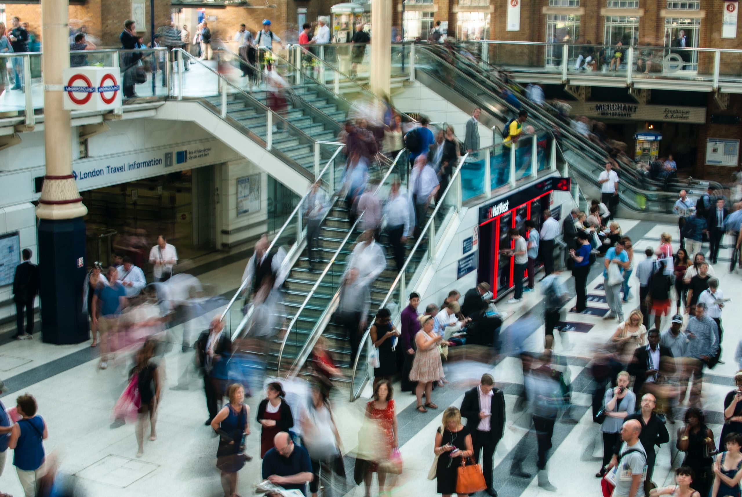 Shoppers in mall - circular economy