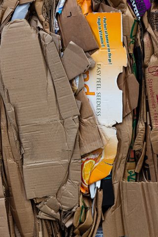 recycled cardboard - circular economy