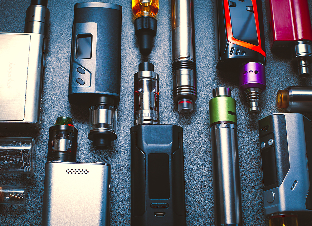 multiple vape machines - invisible e-waste