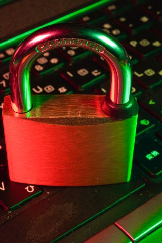 lock on computer - IT cyber risk