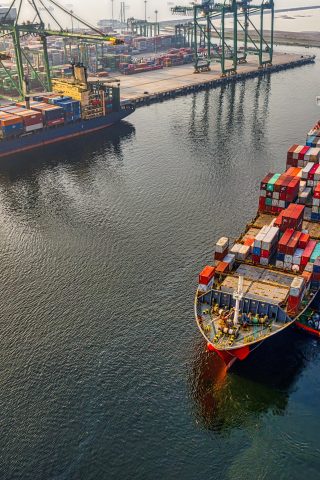 ship at port - Green Supply Chain