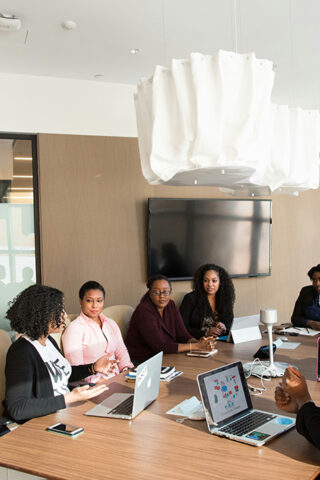 Women Black Leadership around table - Environmental Justice Tech for Black Communities