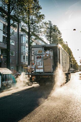back of delivery truck - scope 3 emissions